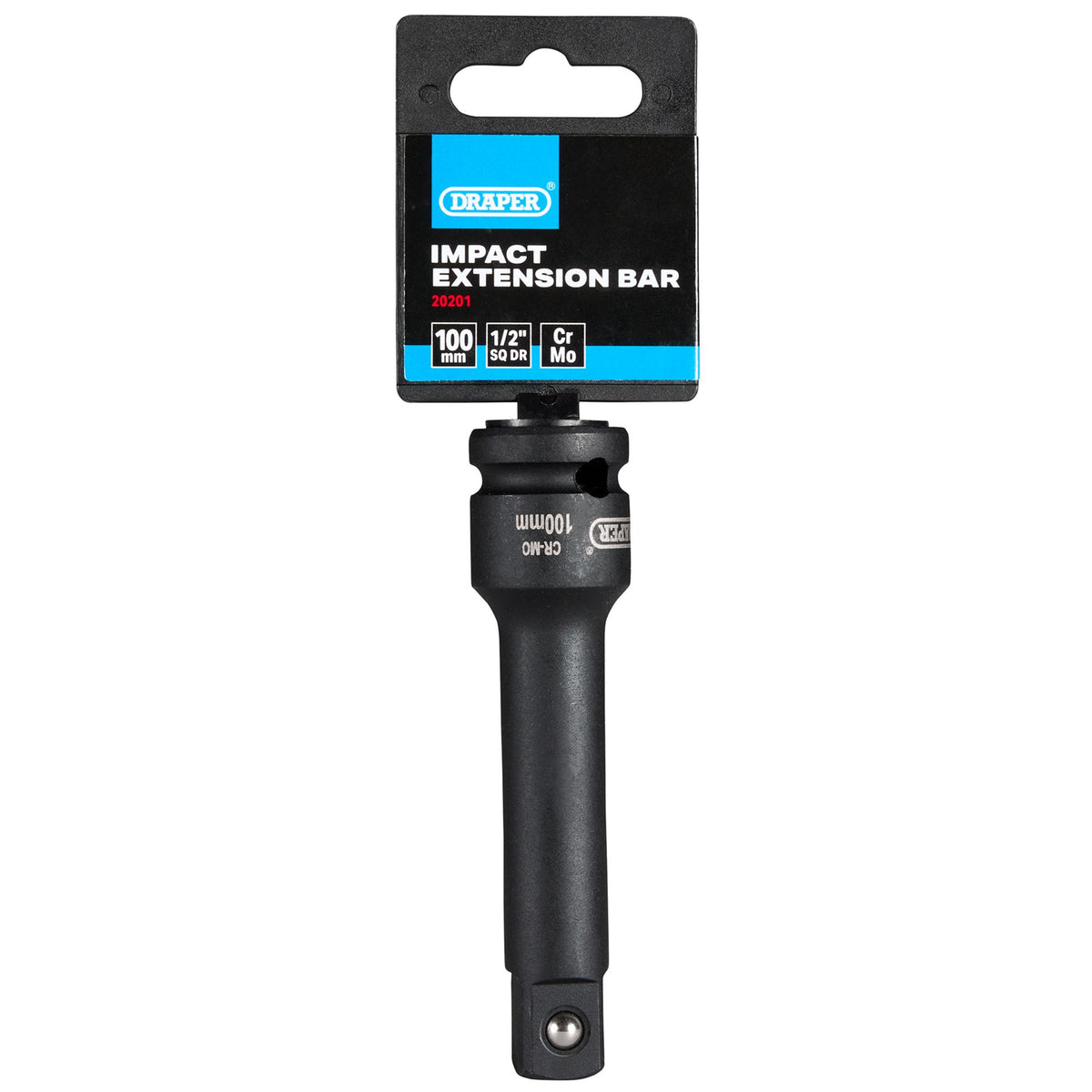 Impact Extension Bar, 1/2" Sq. Dr, 100mm : Model No. 509