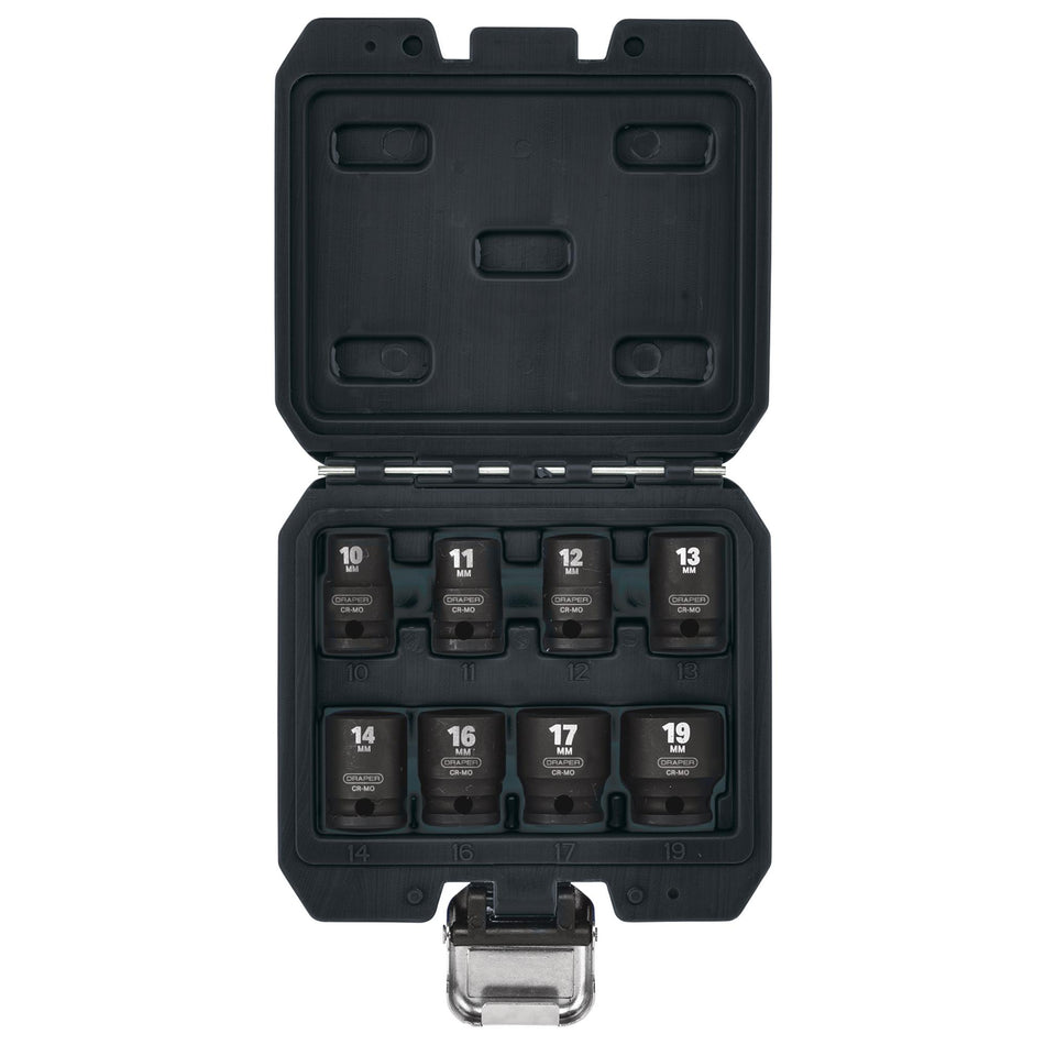 Draper HI-TORQ Metric Impact Socket Set, 3/8" Sq. Dr. (8 Piece) : Model No. 409/8/MM
