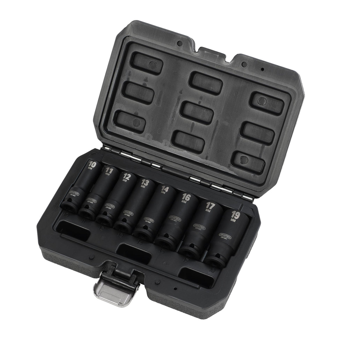 Draper HI-TORQ Metric Deep Impact Socket Set, 3/8" Sq. Dr. (8 Piece) : Model No. 409D/8/MM