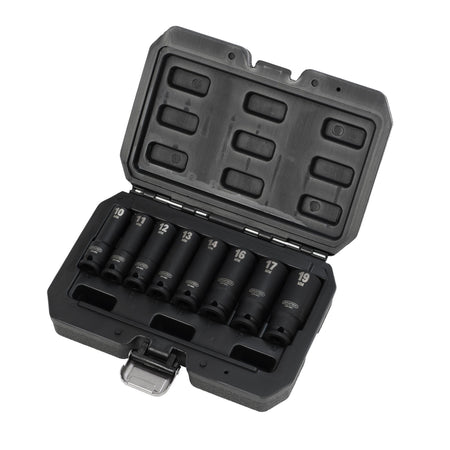 Draper HI-TORQ Metric Deep Impact Socket Set, 3/8" Sq. Dr. (8 Piece) : Model No. 409D/8/MM