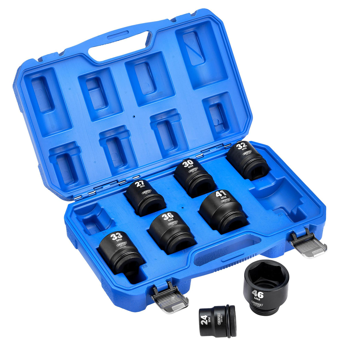 Draper HI-TORQ Metric Impact Socket Set, 3/4" Sq. Dr. (8 Piece) : Model No. 419/8/MM