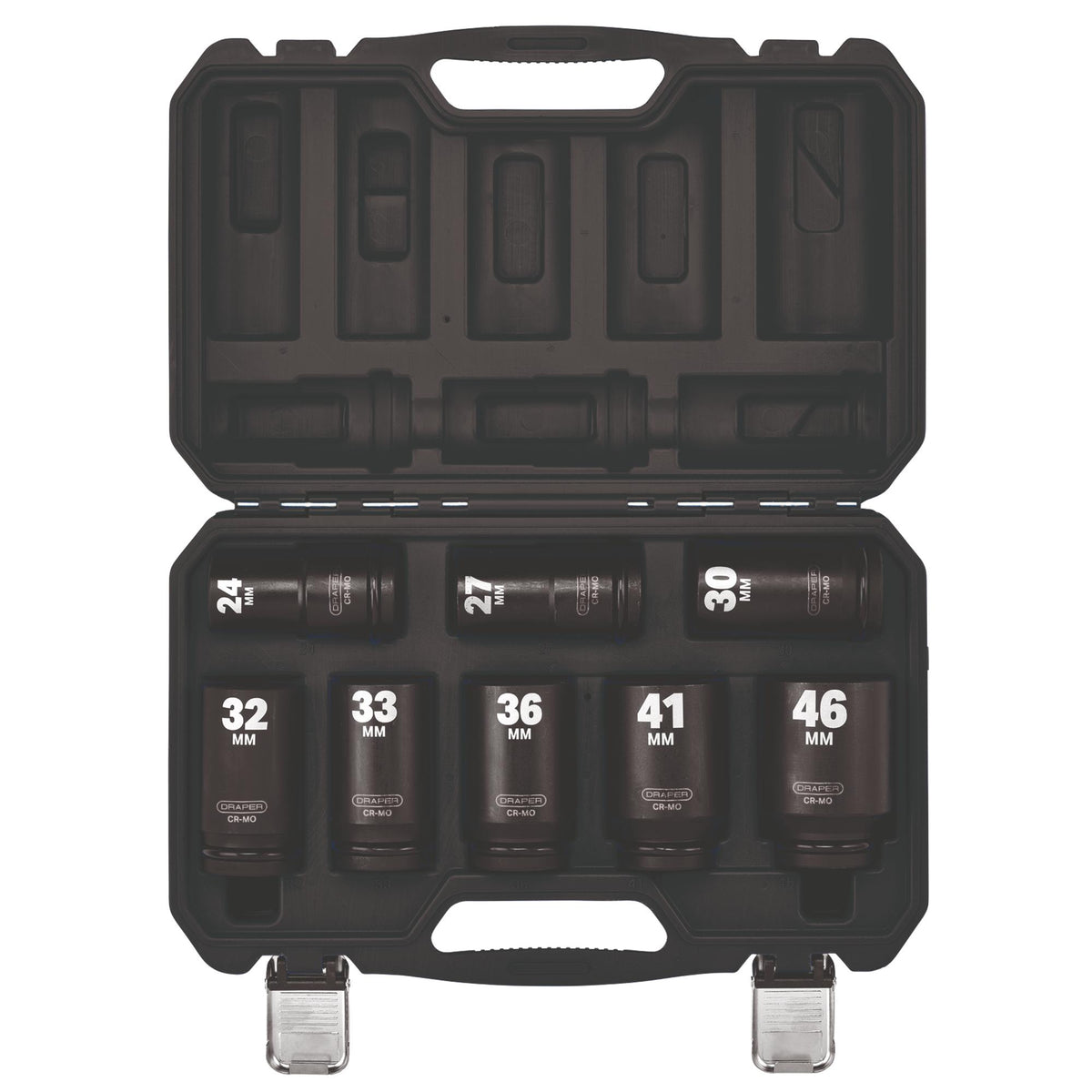 Draper HI-TORQ Metric Deep Impact Socket Set, 3/4" Sq. Dr. (8 Piece) : Model No. 419D/8/MM