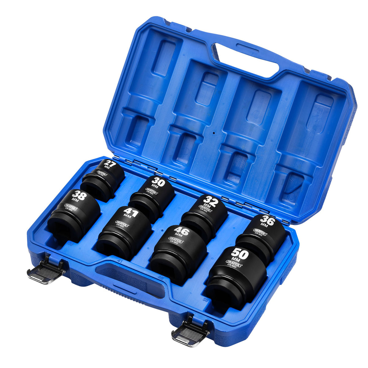 Draper HI-TORQ Metric Impact Socket Set, 1" Sq. Dr. (8 Piece) : Model No. 425/8/MM