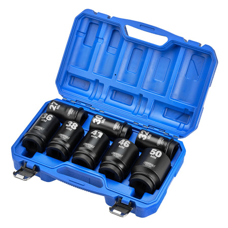 Draper HI-TORQ Metric Deep Impact Socket Set, 1" Sq. Dr. (8 Piece) : Model No. 425D/8/MM