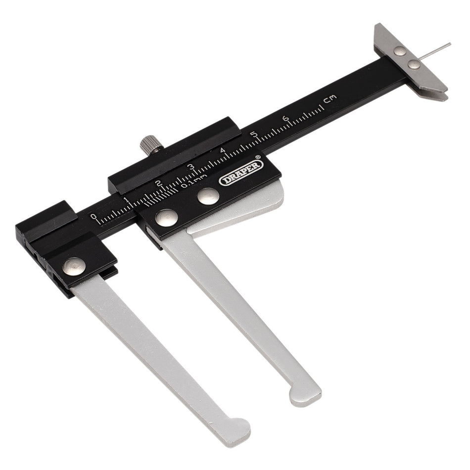 Brake Disc Caliper with Tread Depth Gauge, 0-60mm : Model No. BDTG