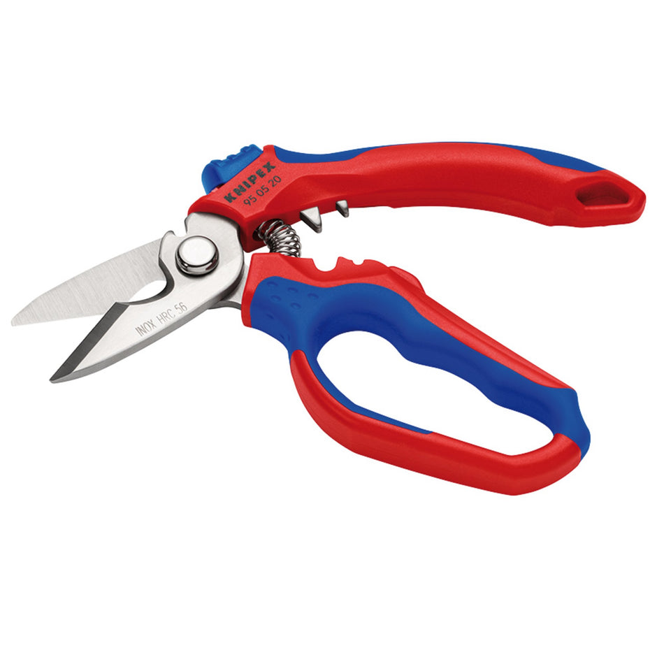 KNIPEX 95 05 20 SB Angled Electricians Shears, 160mm: No.95 05 20 SB