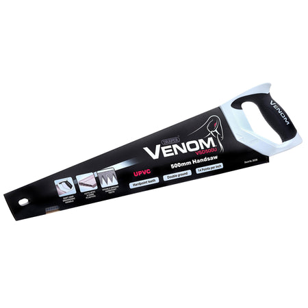 Draper Venom UPVC Handsaw, 500mm, 13tpi/14ppi: No.VSD500U