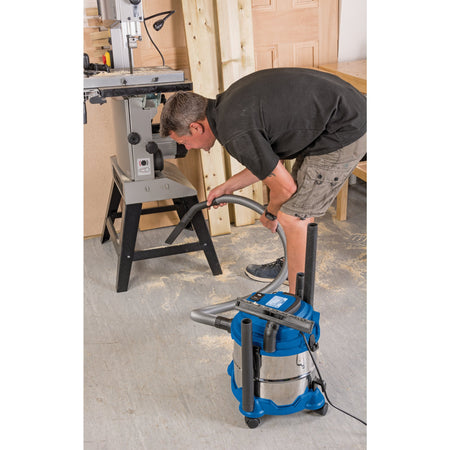 DRAPER 15L Wet and Dry Vacuum Cleaner (1250W): Model No. WDV15SS