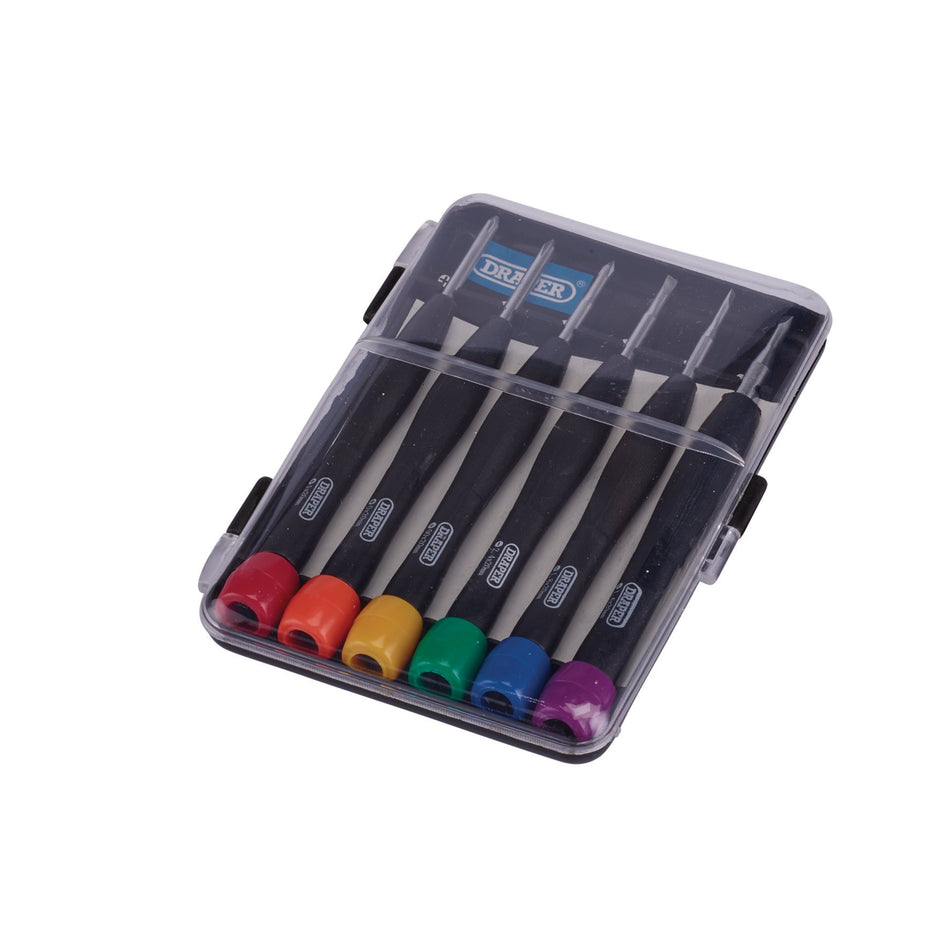DRAPER 6 Piece Precision Screwdriver Set: Model No.PS1103