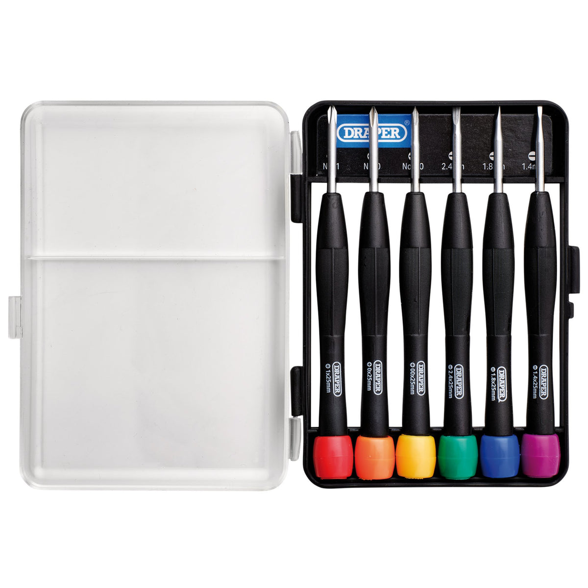 DRAPER 6 Piece Precision Screwdriver Set: Model No.PS1103