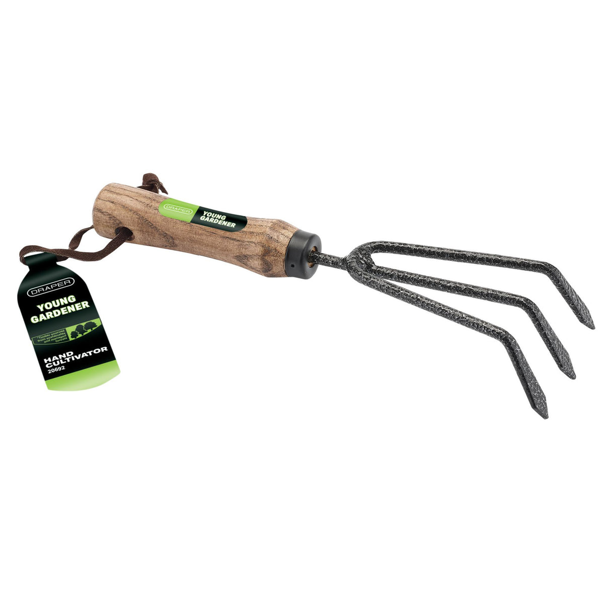 DRAPER Young Gardener Hand Cultivator with Ash Handle: Model No.YG/HC