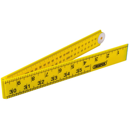 DRAPER 1M Plastic Folding Rule: Model No. PFR/1M