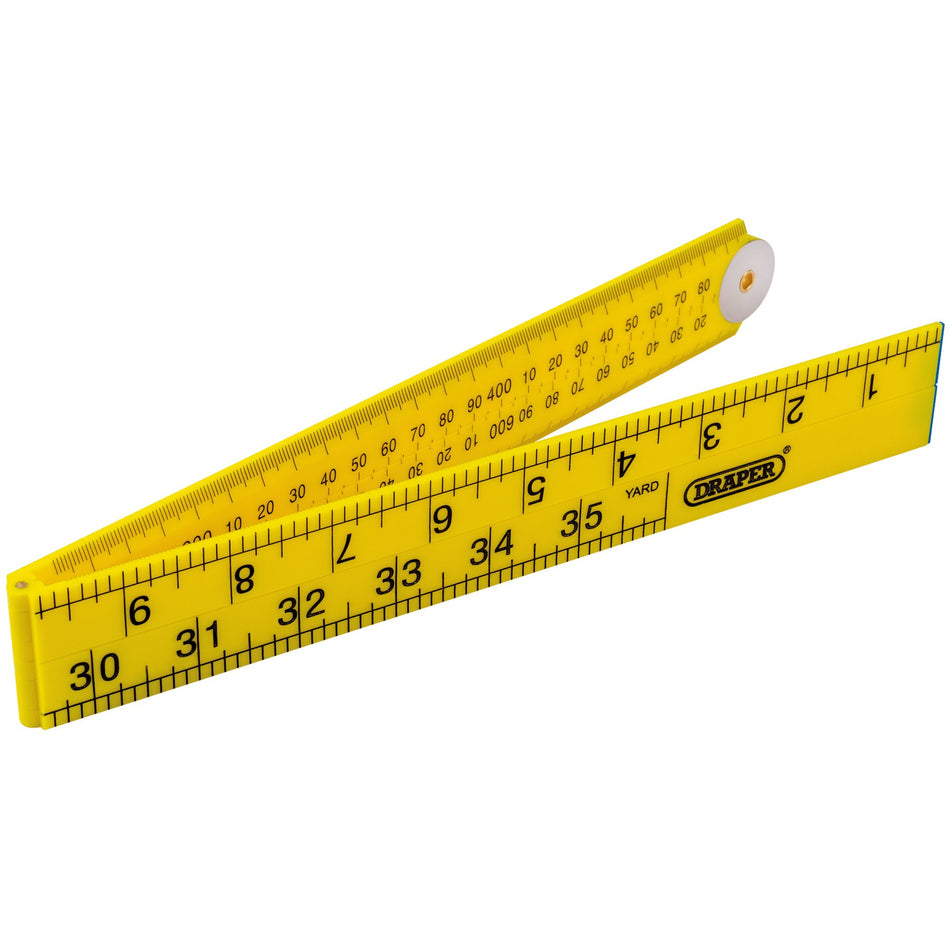 DRAPER 1M Plastic Folding Rule: Model No. PFR/1M