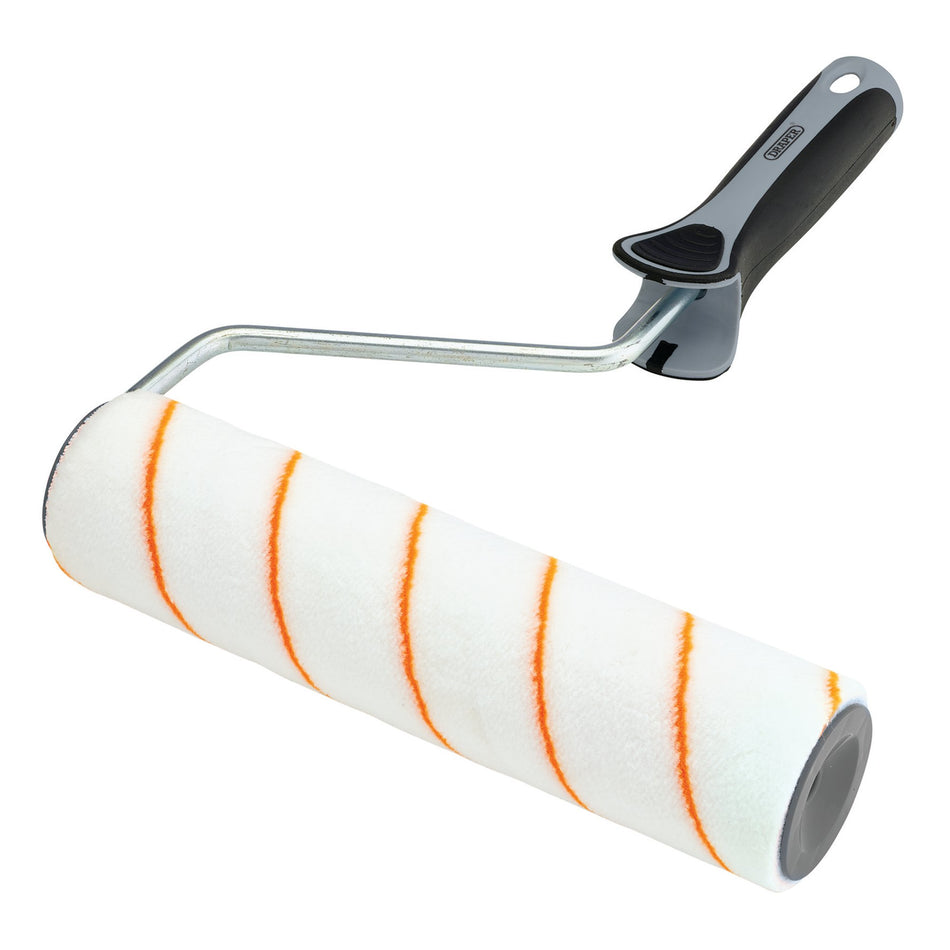 Short Pile Polyester Paint Roller with Soft Grip Handle, 9"/230mm : Model No. ROLL-9PS