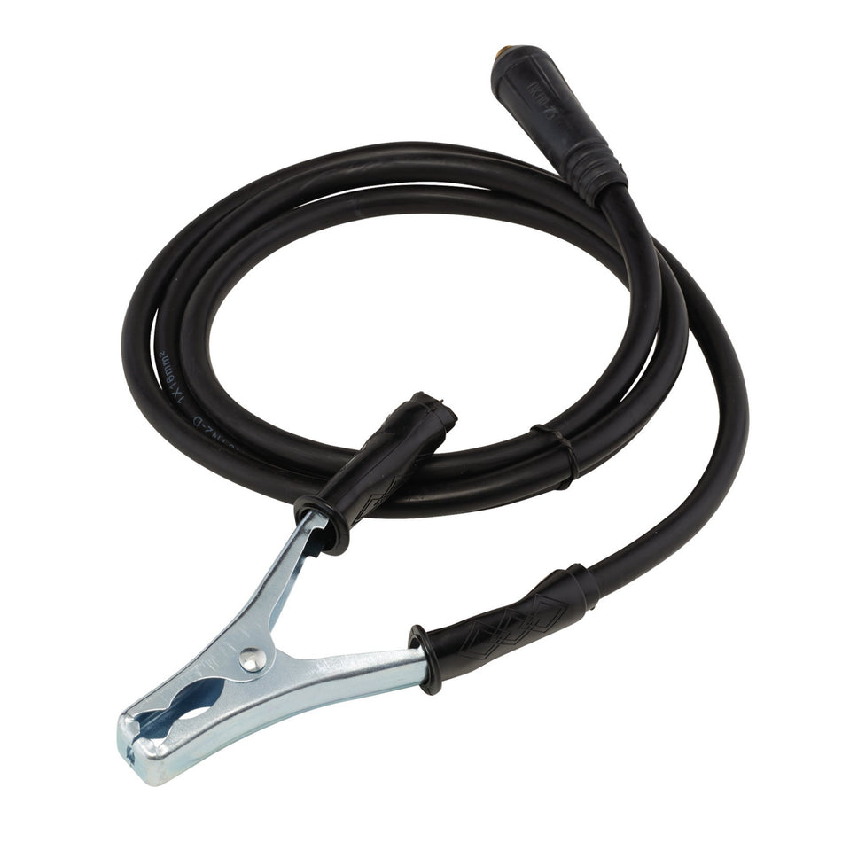 DRAPER MMA Welding Earth Lead and Clamp with 10/25 Dinse Plug, 1.8m, 200A Model No. AWEC200/16/1.8D