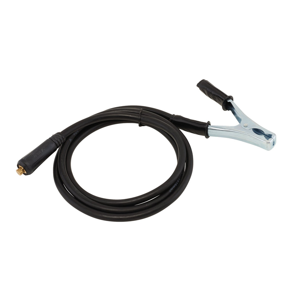 DRAPER MMA Welding Earth Lead and Clamp with 10/25 Dinse Plug, 1.8m, 200A Model No. AWEC200/16/1.8D