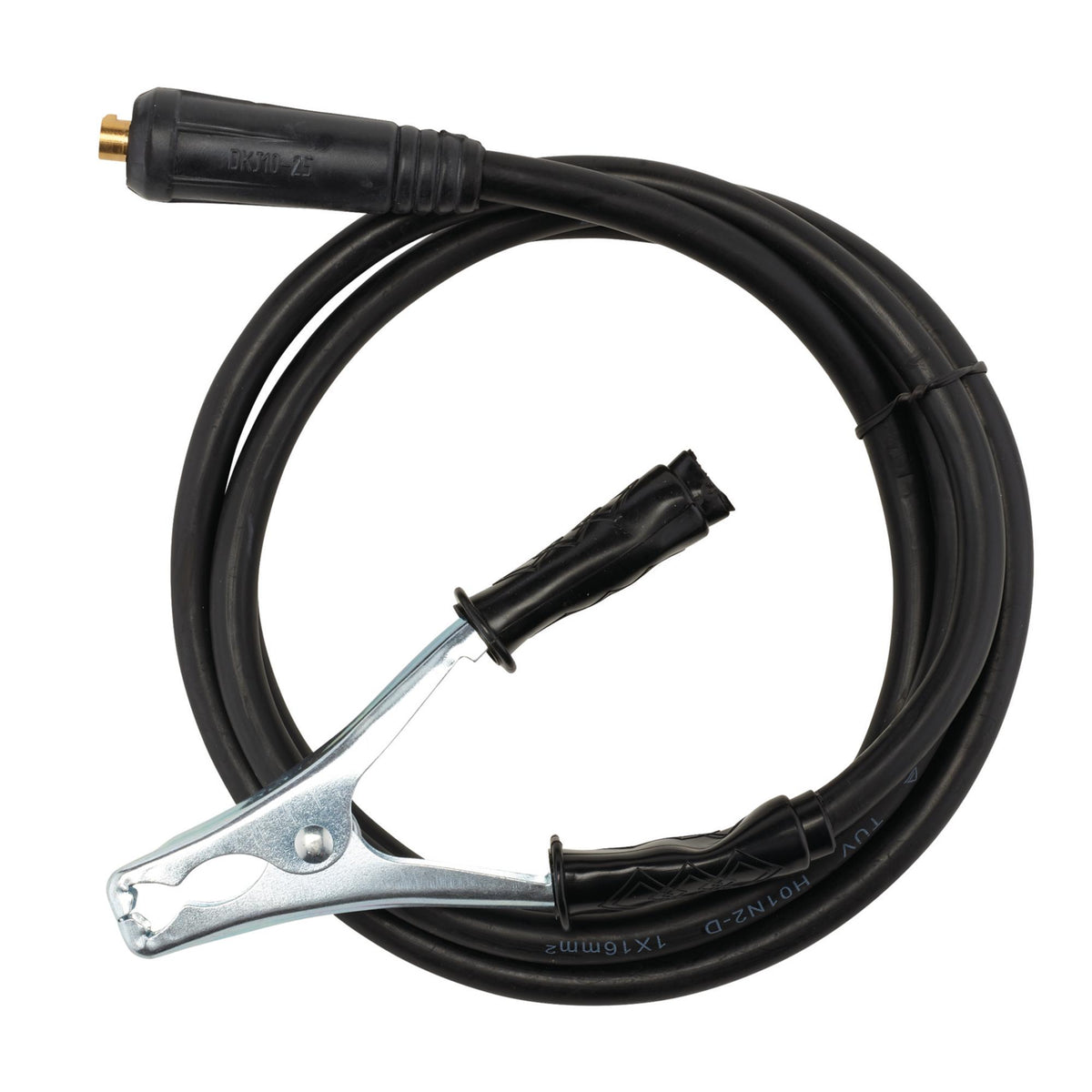 DRAPER MMA Welding Earth Lead and Clamp with 10/25 Dinse Plug, 1.8m, 200A Model No. AWEC200/16/1.8D