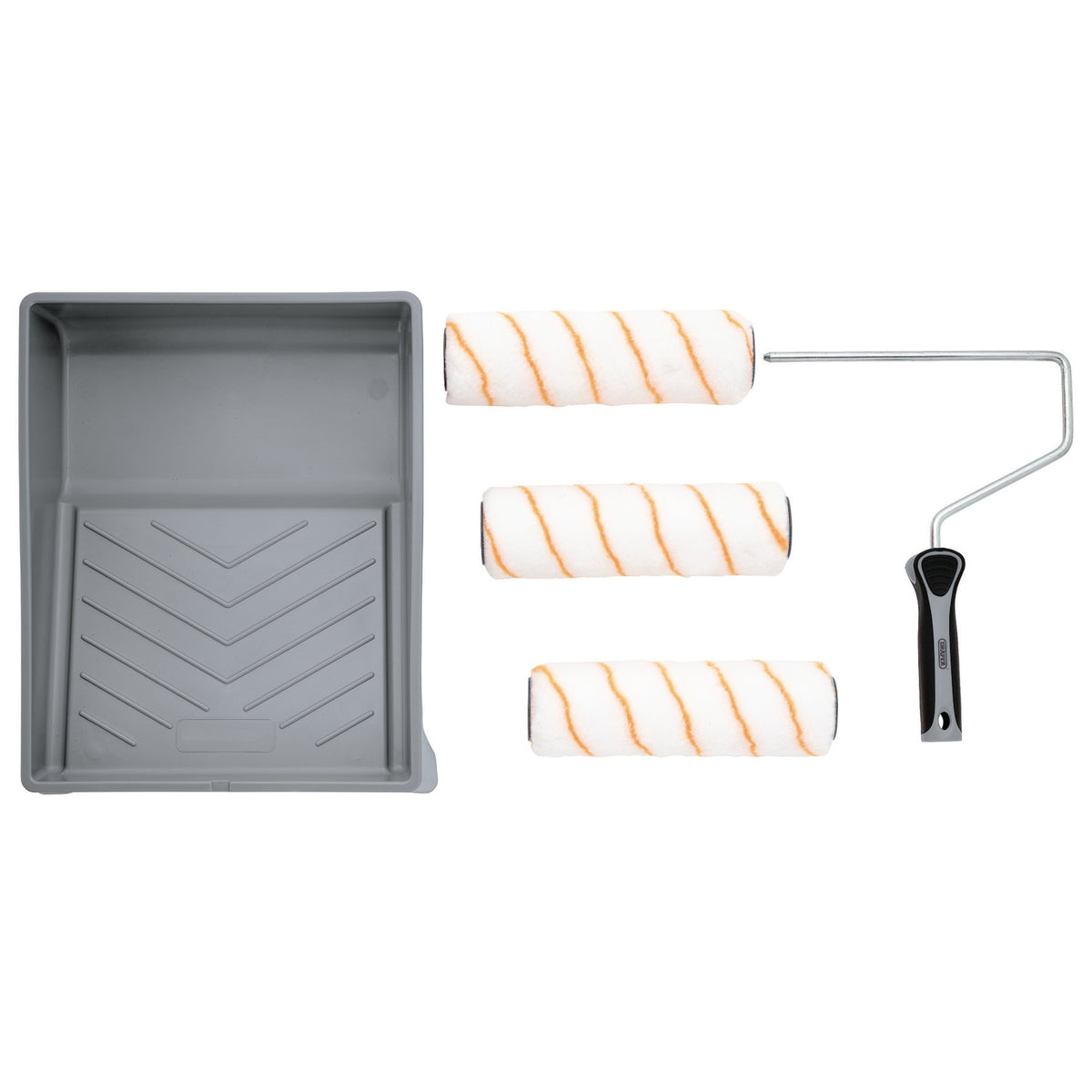 Medium Pile Polyester Paint Roller Set with Soft Grip (5 Piece) : Model No. ROLL-SET-9P