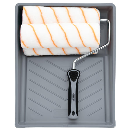 Medium Pile Polyester Paint Roller Set with Soft Grip (5 Piece) : Model No. ROLL-SET-9P