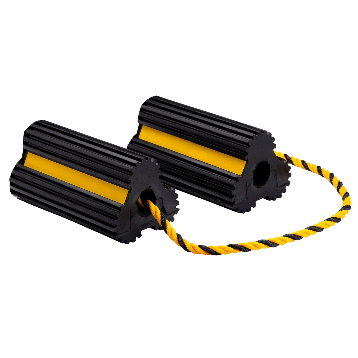 Heavy Duty Rubber Wheel Chocks, 3 Tonne (Pair) : Model No. RWC4