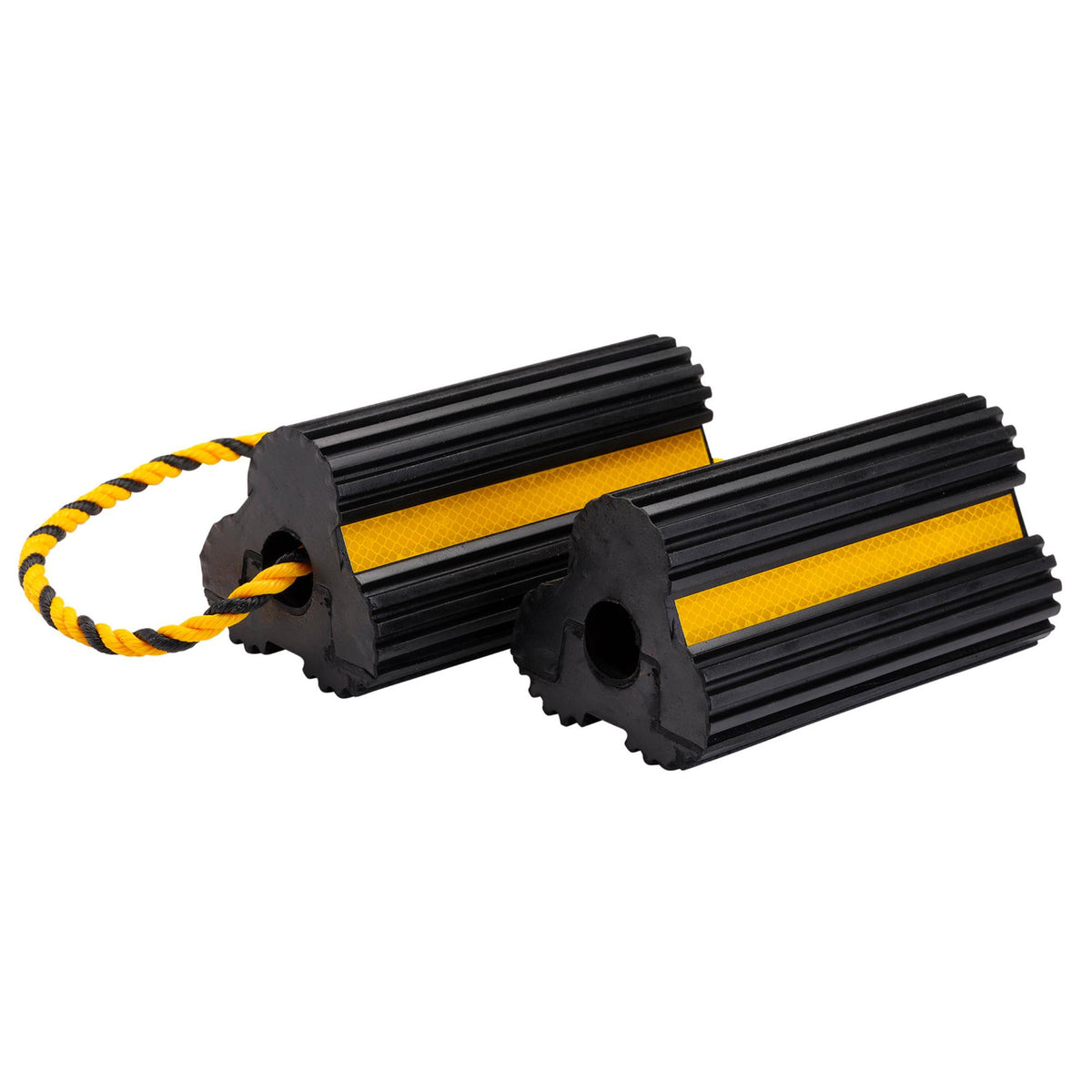 Heavy Duty Rubber Wheel Chocks, 3 Tonne (Pair) : Model No. RWC4