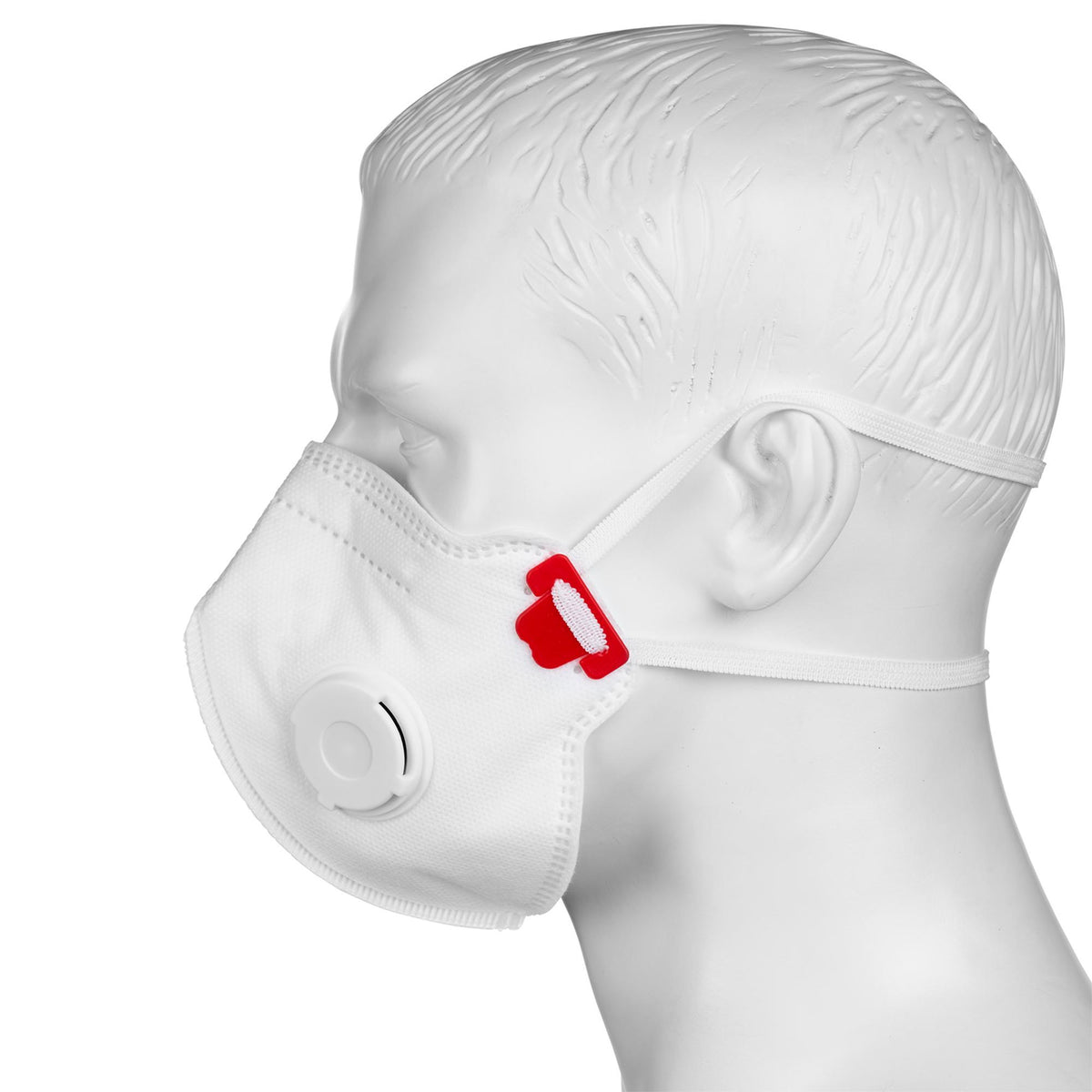 FPP3 NR Vertical Fold Flat Face Masks with Valve (Pack of 10) : Model No. FM27/C