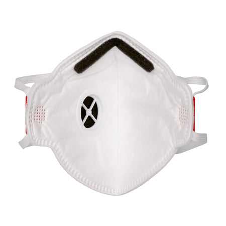 FPP3 NR Vertical Fold Flat Face Masks with Valve (Pack of 10) : Model No. FM27/C