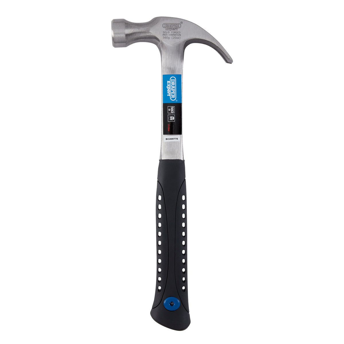 DRAPER Expert 560G (20oz) Solid Forged Claw Hammer: Model No.8988