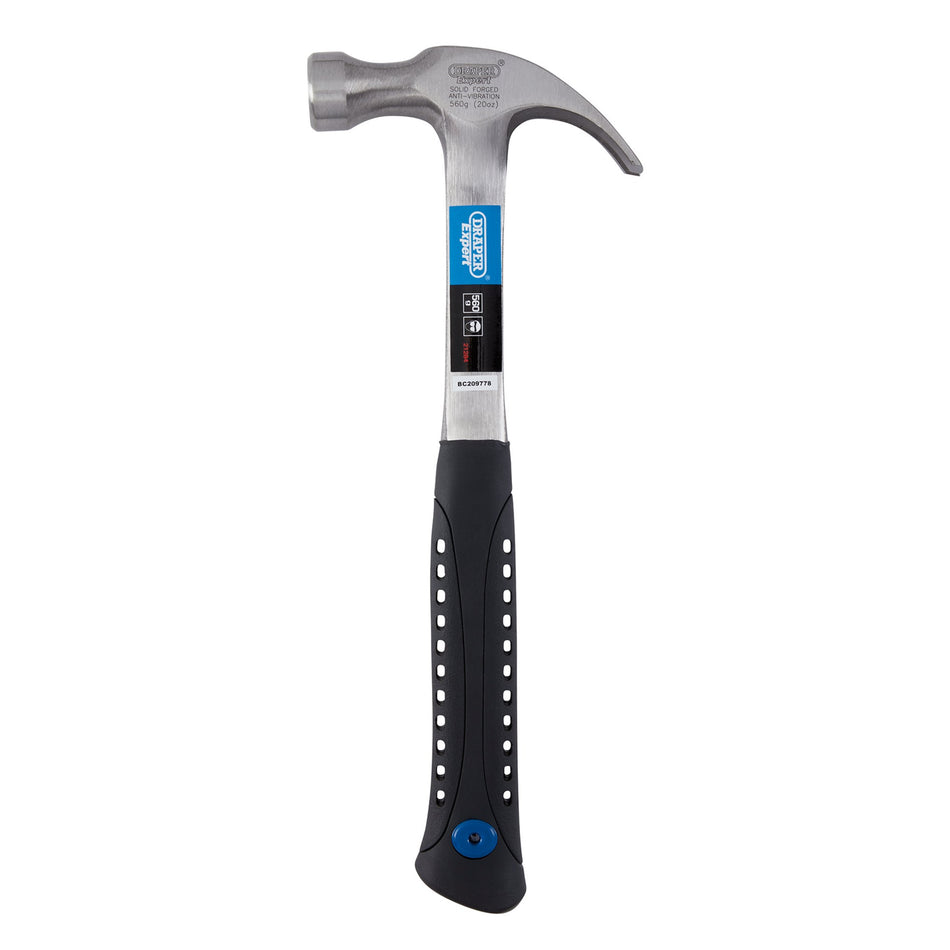 DRAPER Expert 560G (20oz) Solid Forged Claw Hammer: Model No.8988
