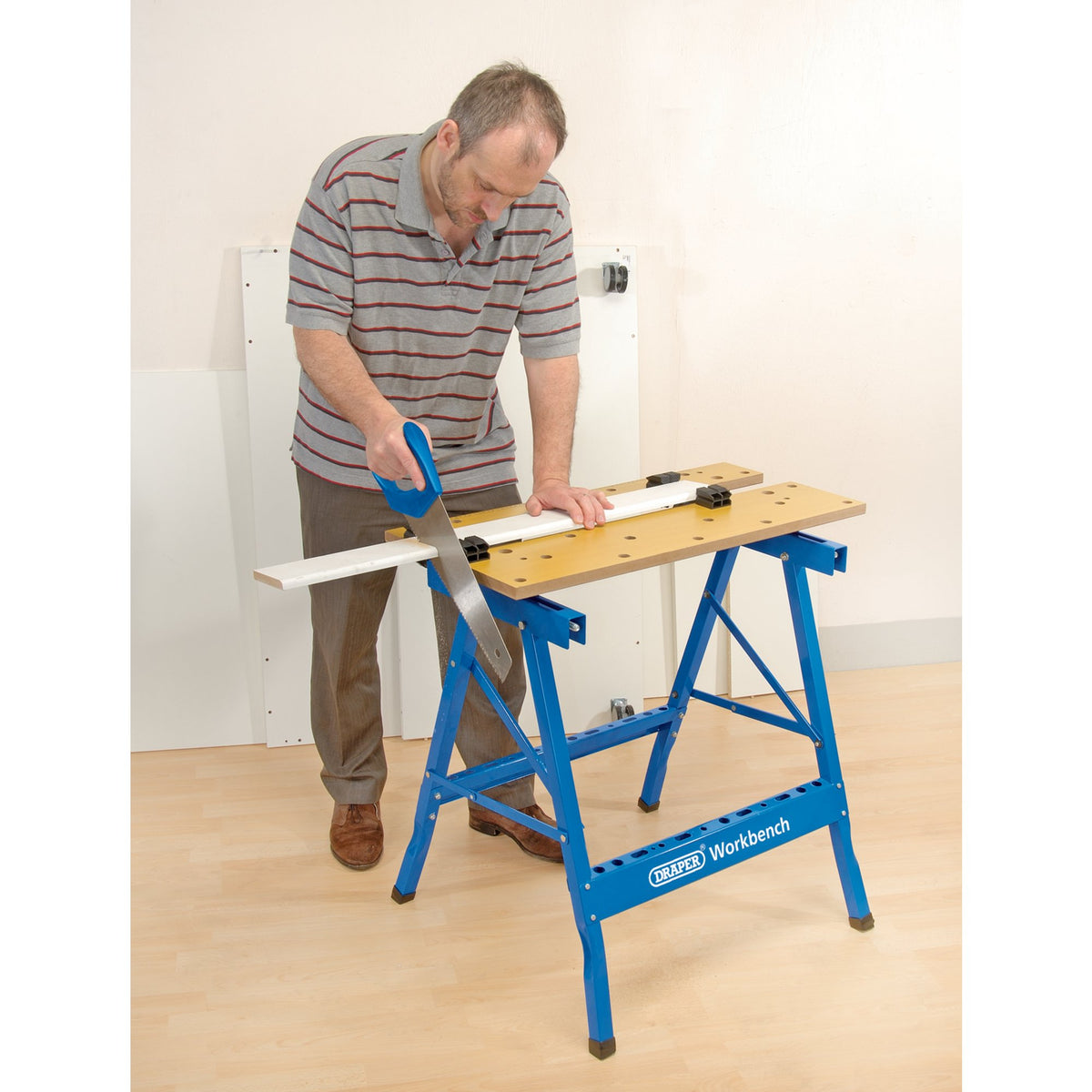 DRAPER 800mm Fold Down Workbench: Model No.WB800Y