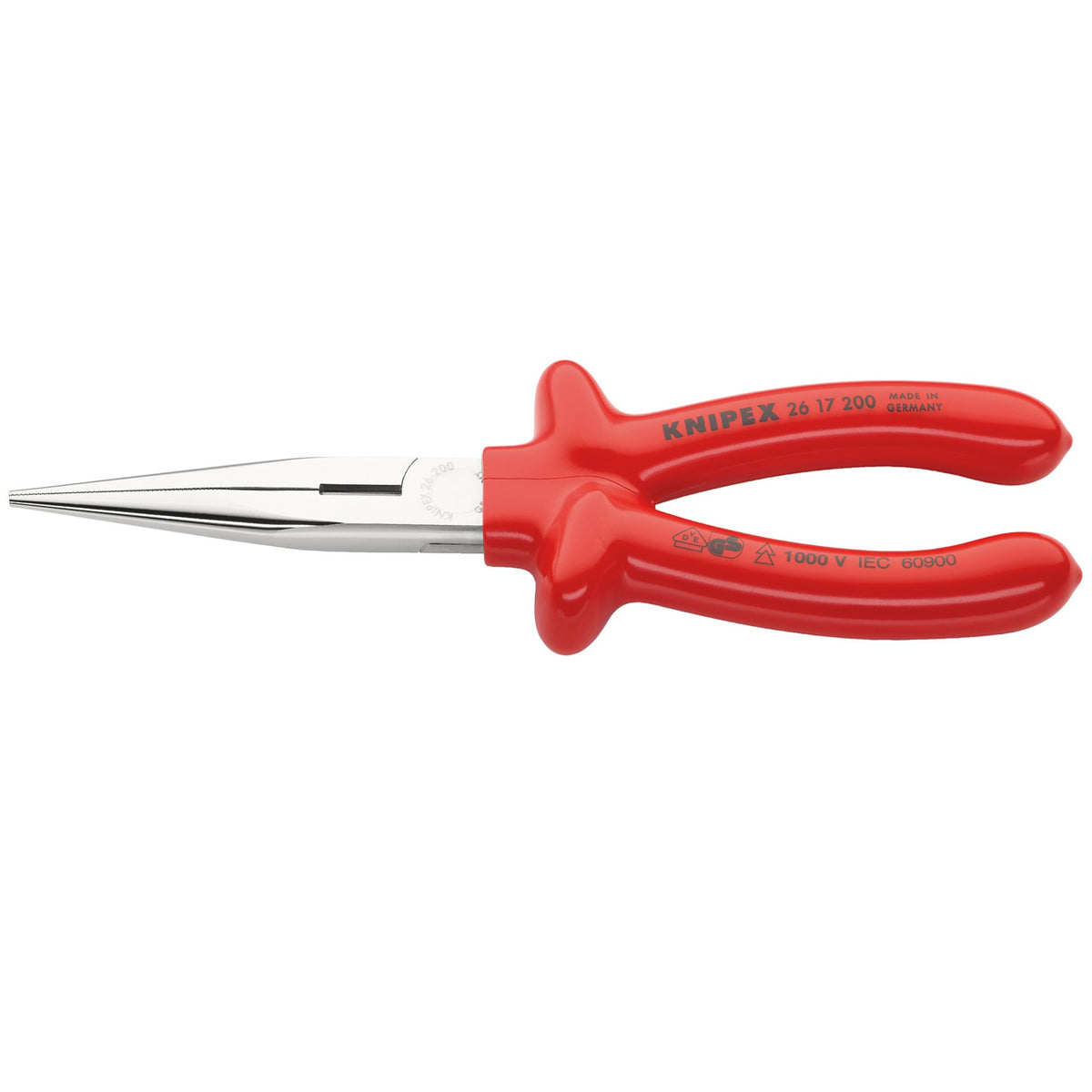 Knipex 200mm Fully InsulatedLong Nose Pliers : Model No.26 17 200