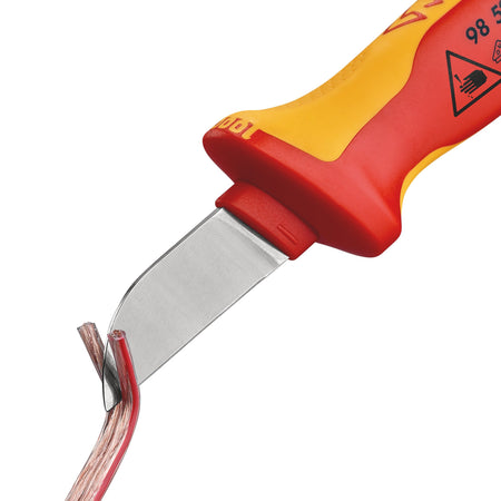 Knipex 180mm Fully Insulated Cable Knife : Model No.98 52
