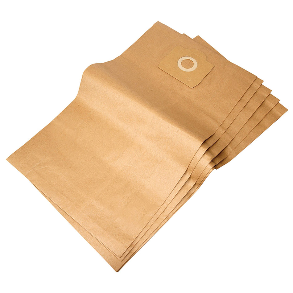 DRAPER Pack of Five Paper Dust Bags for WDV50SS/110: Model No.AVC73