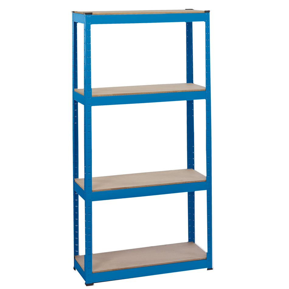 DRAPER Steel Shelving Unit - Four Shelves (L760 x W300 x H1520mm): Model No.MSU152