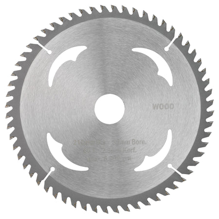 TCT Circular Saw Blade for Wood, 210 x 30mm, 60T: Model No. SBW10