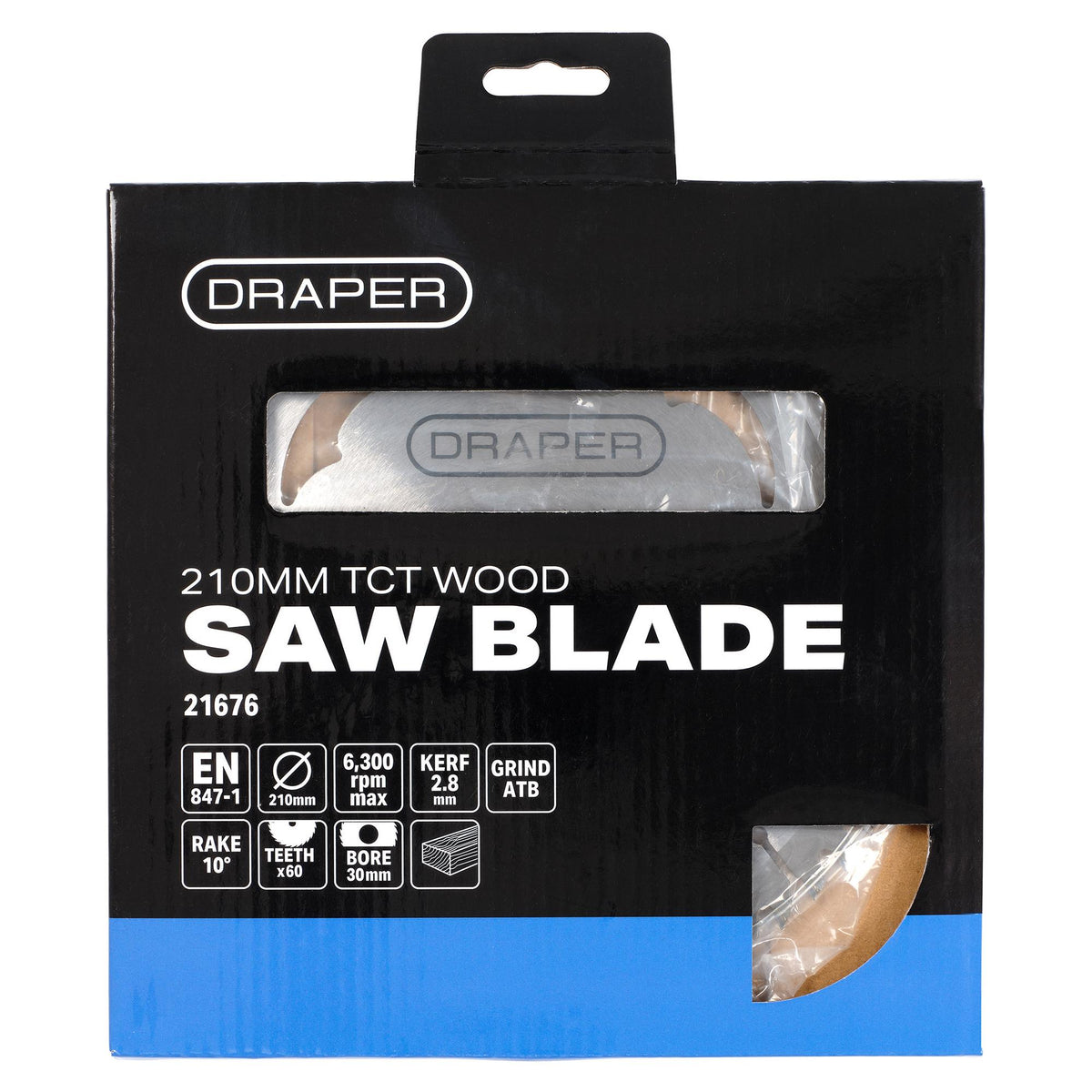 TCT Circular Saw Blade for Wood, 210 x 30mm, 60T: Model No. SBW10