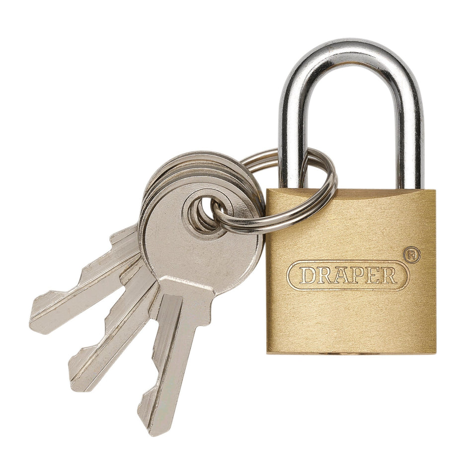 Brass Cylinder Padlock, 20mm : Model No. DPL-20