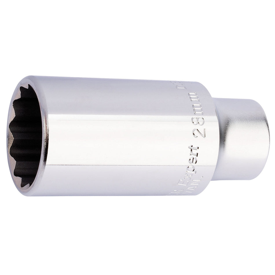 DRAPER Expert 28mm 1/2in. Square Drive HGV Diesel Injector Socket: Model No.HTD-MM