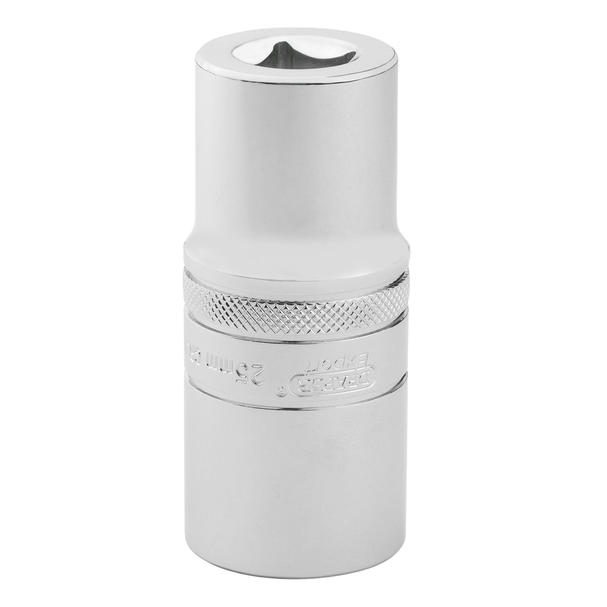 Draper Expert Metric Deep Socket, 1/2" Sq. Dr.,Polished Chrome, 25mm