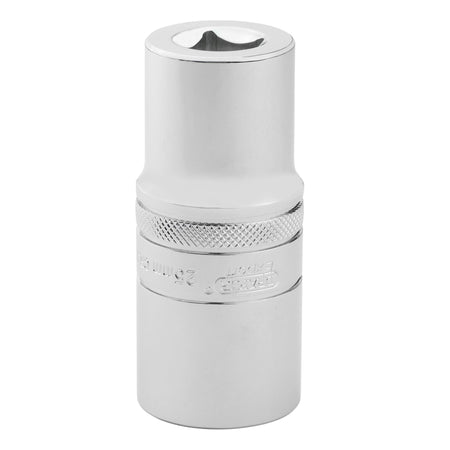 Draper Expert Metric Deep Socket, 1/2" Sq. Dr.,Polished Chrome, 25mm