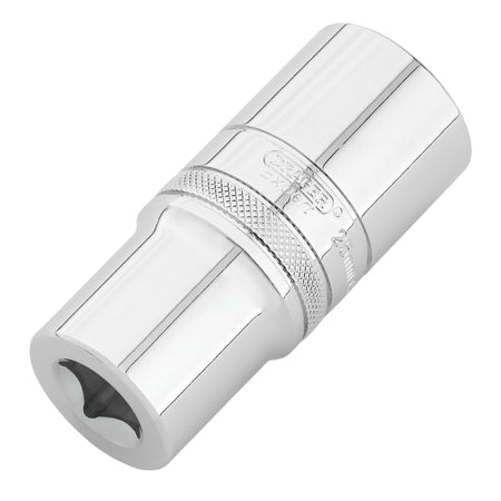 Draper Expert Metric Deep Socket, 1/2" Sq. Dr.,Polished Chrome, 25mm