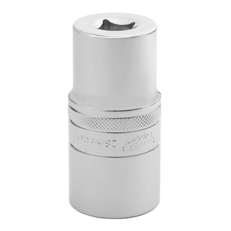 Draper Expert Metric Deep Socket, 1/2" Sq. Dr., Polished Chrome, 28mm