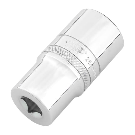 Draper Expert Metric Deep Socket, 1/2" Sq. Dr., Polished Chrome, 28mm