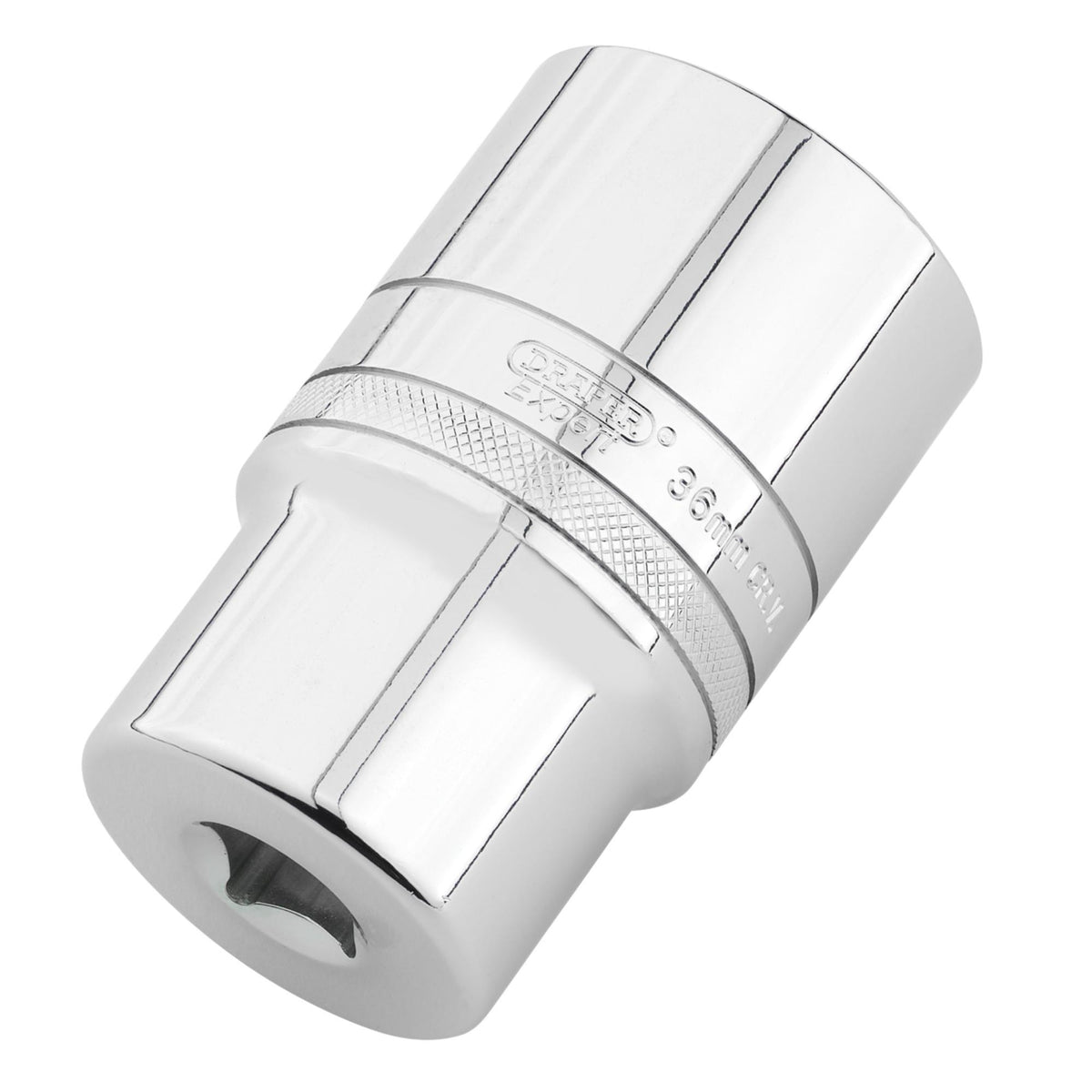 Draper Expert Metric Deep Socket, 1/2" Sq. Dr., Polished Chrome, 36mm