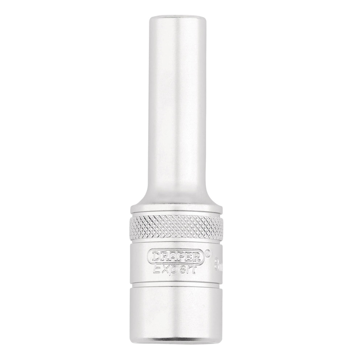 Draper Expert Metric Deep Socket, 1/2" Sq. Dr., Micro Satin Chrome, 8mm