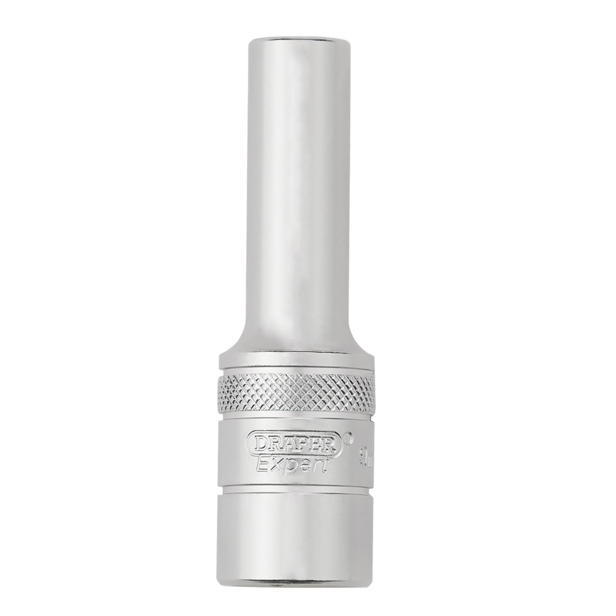 Draper Expert Metric Deep Socket, 1/2" Sq. Dr., Micro Satin Chrome, 9mm