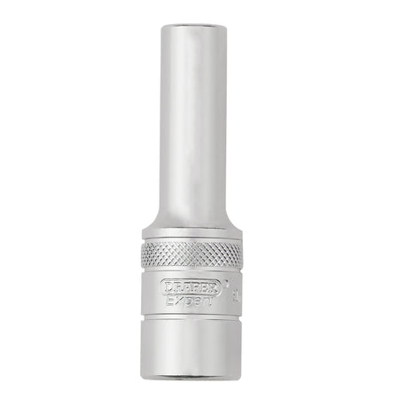 Draper Expert Metric Deep Socket, 1/2" Sq. Dr., Micro Satin Chrome, 9mm