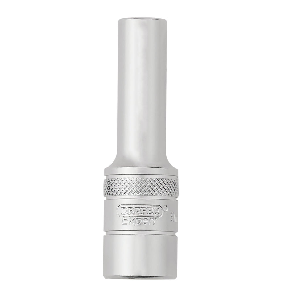 Draper Expert Metric Deep Socket, 1/2" Sq. Dr., Micro Satin Chrome, 9mm