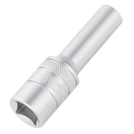 Draper Expert Metric Deep Socket, 1/2" Sq. Dr., Micro Satin Chrome, 9mm