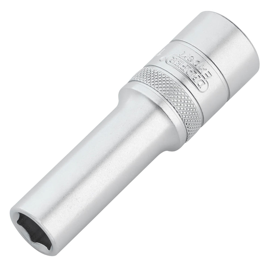 Draper Expert Metric Deep Socket, 1/2" Sq. Dr., Micro Satin Chrome, 11mm